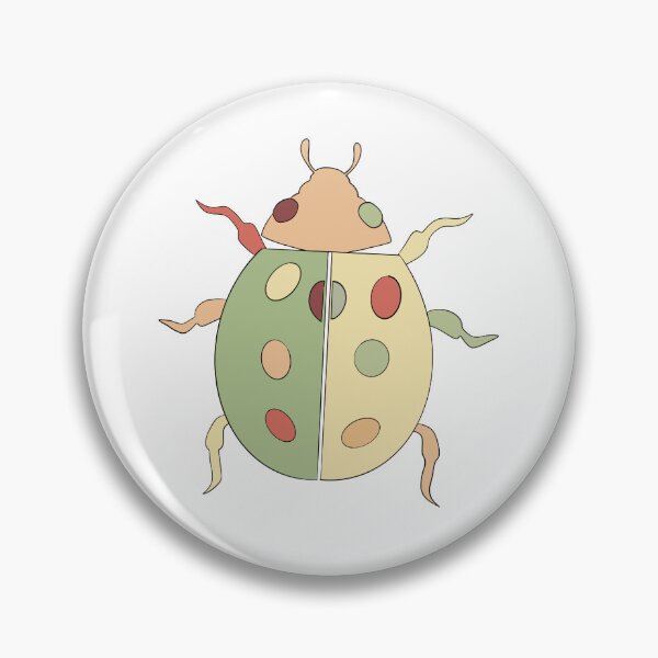 Item preview, Cream & Yellow Ladybird - Geometric Cute Insect Art designed and sold by iampaulmorris.