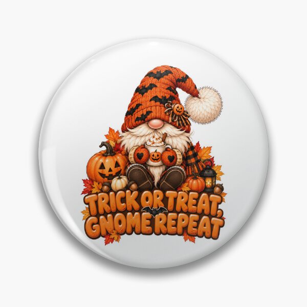 Item preview, Trick or Treat Gnome Repeat – Cute Halloween Gnome Design designed and sold by Gapanaart.