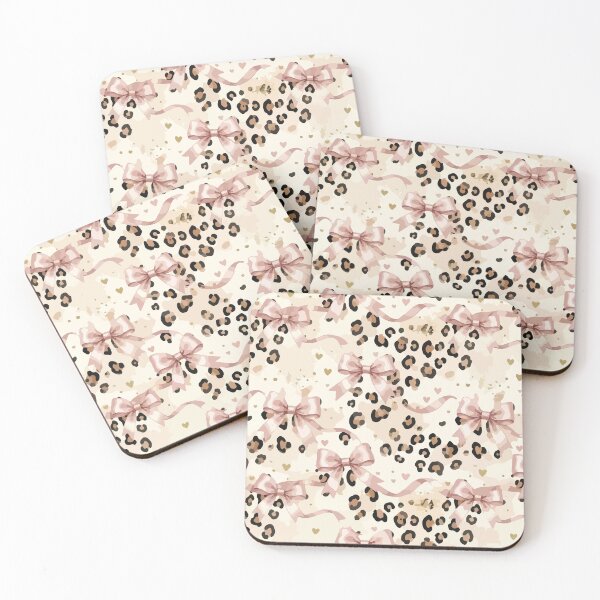 Item preview, pink bow leopard pattern designed and sold by daenarys123.