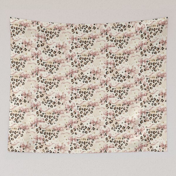 Item preview, pink bow leopard pattern designed and sold by daenarys123.
