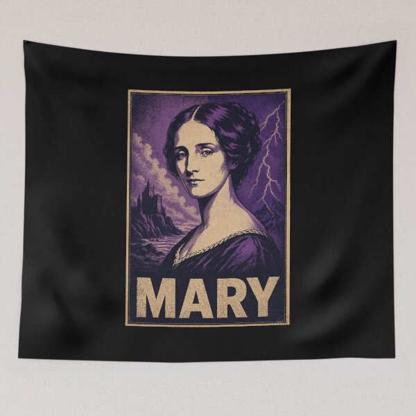 Item preview, Mary Shelley Vintage Gothic Portrait Frankenstein Author designed and sold by ValentinaHramov.