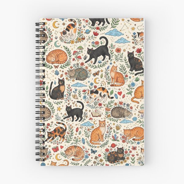Item preview, Cute Vintage Cat Folk Art Pattern designed and sold by Iampoji.