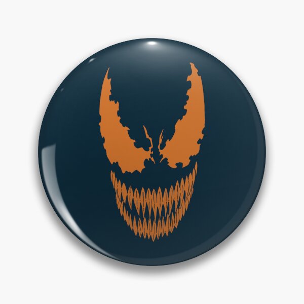 Item preview, Orange Glowing Symbiote Monster Face designed and sold by ayeoopsz.
