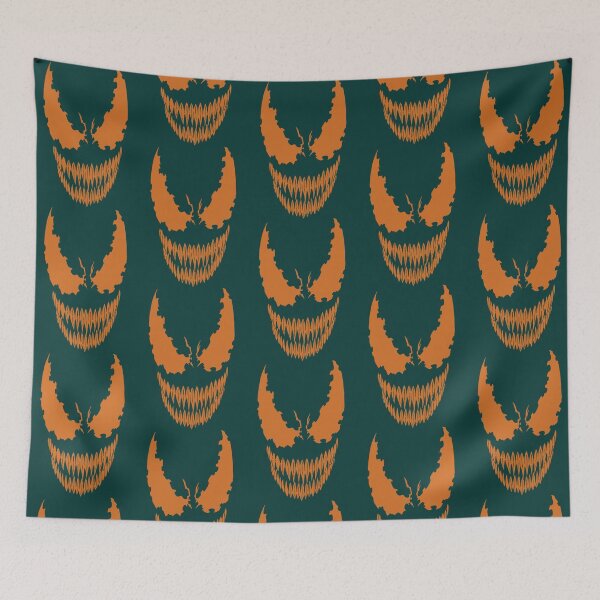 Item preview, Orange Glowing Symbiote Monster Face designed and sold by ayeoopsz.