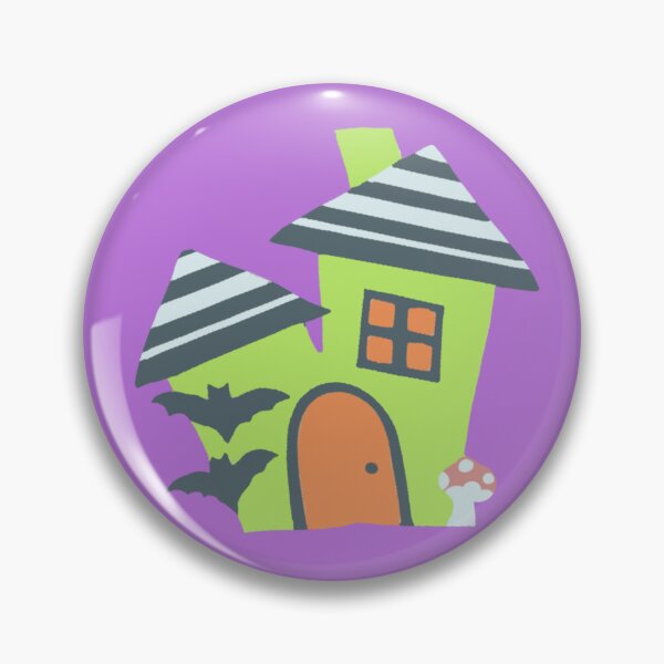 Item preview, Spooky Halloween house green designed and sold by Vinacciart.