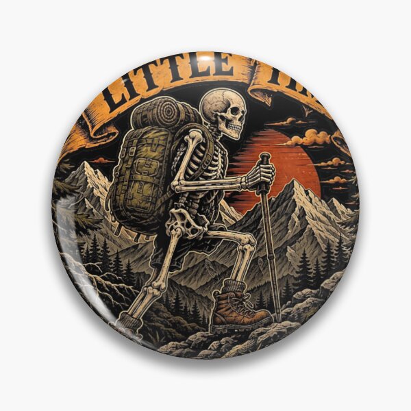 Item preview, Skeleton Hiker Spent A Little Time On The Mountain  designed and sold by Crookedorbit.