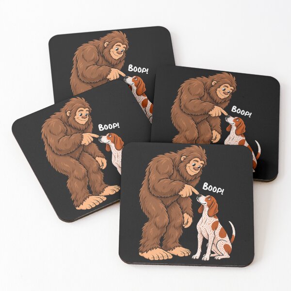 Item preview, Bigfoot and American English Coonhound Boop Fun Design Sasquatch designed and sold by rafaeltto.