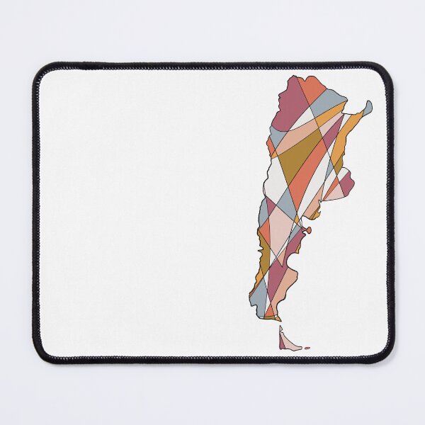 Item preview, Beige & Blue Shard Argentina Map - Colourful Provinces Line Art designed and sold by iampaulmorris.
