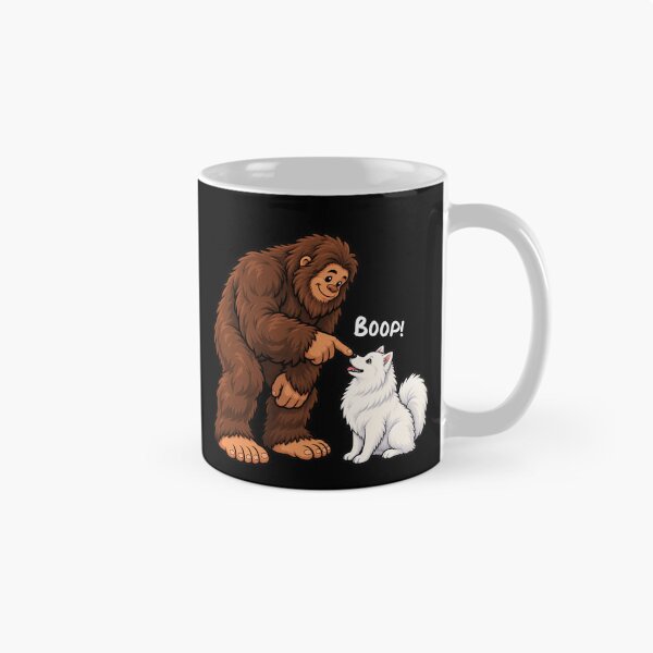 Item preview, Bigfoot and American Eskimo Boop Fun Design Sasquatch designed and sold by rafaeltto.