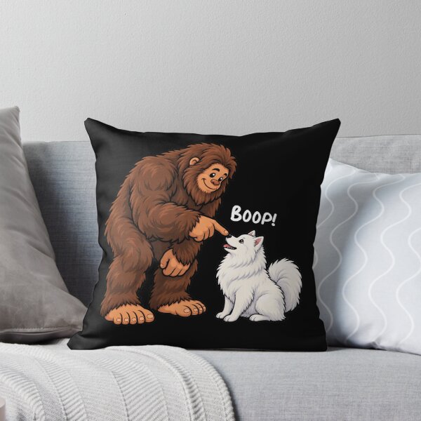 Item preview, Bigfoot and American Eskimo Boop Fun Design Sasquatch designed and sold by rafaeltto.