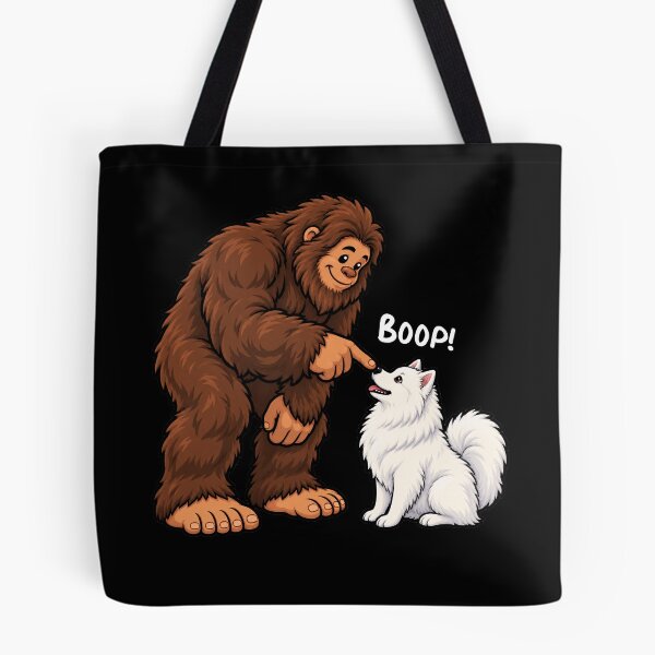 Item preview, Bigfoot and American Eskimo Boop Fun Design Sasquatch designed and sold by rafaeltto.