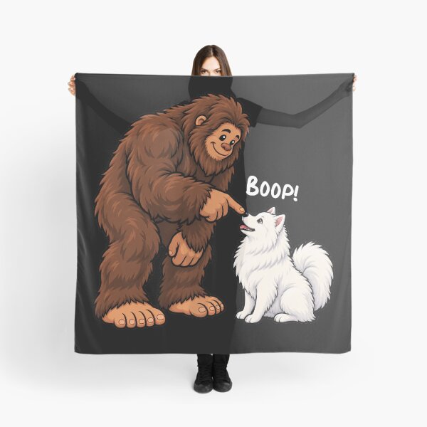 Item preview, Bigfoot and American Eskimo Boop Fun Design Sasquatch designed and sold by rafaeltto.