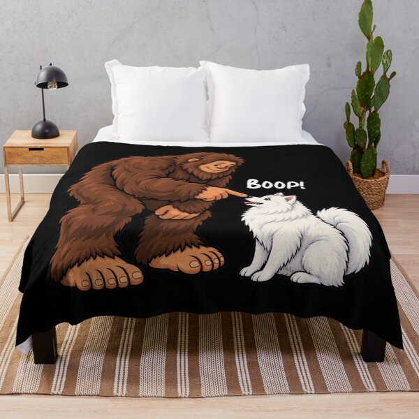Item preview, Bigfoot and American Eskimo Boop Fun Design Sasquatch designed and sold by rafaeltto.