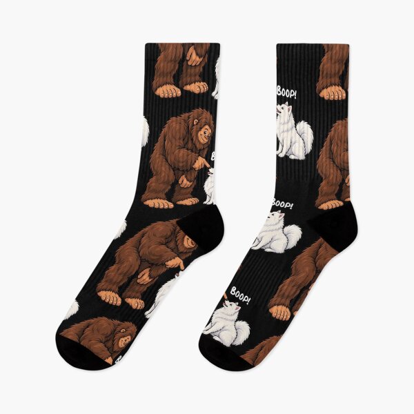 Item preview, Bigfoot and American Eskimo Boop Fun Design Sasquatch designed and sold by rafaeltto.