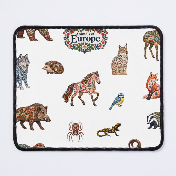 Item preview, Animals of Europe – colorful art sticker sheet designed and sold by sabantha.