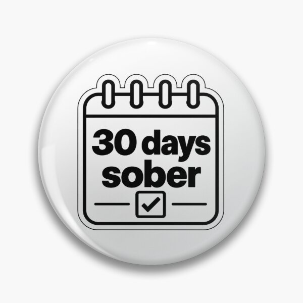 Item preview, 30 Days Sober Recovery Milestone designed and sold by MagdalenaRulez.