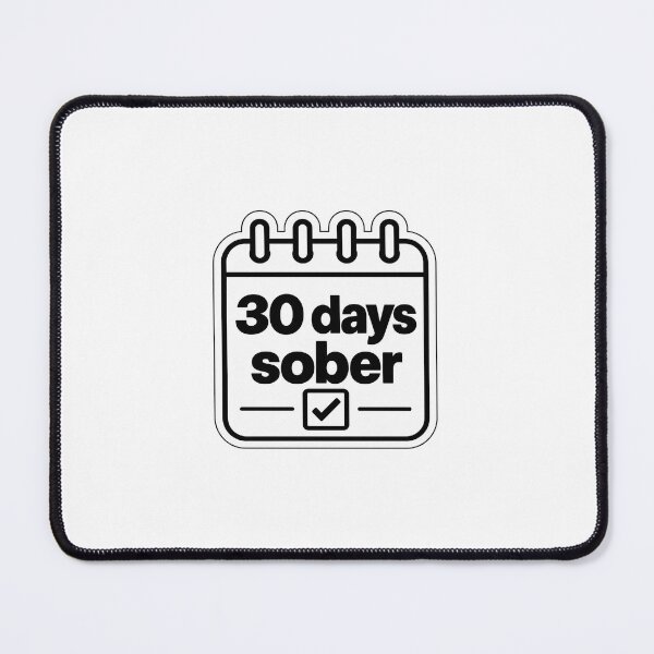 Item preview, 30 Days Sober Recovery Milestone designed and sold by MagdalenaRulez.