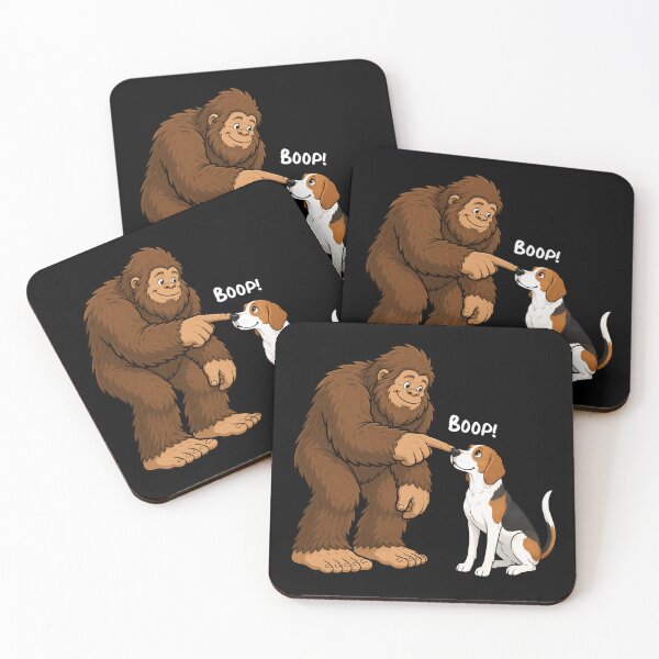 Item preview, Bigfoot and American Foxhound Boop Fun Design Sasquatch designed and sold by rafaeltto.
