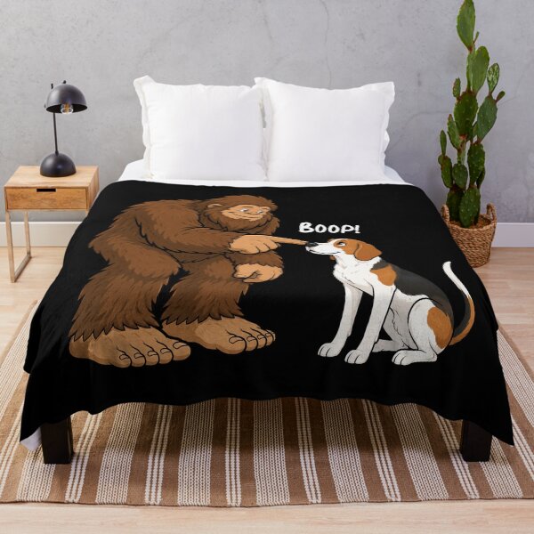 Item preview, Bigfoot and American Foxhound Boop Fun Design Sasquatch designed and sold by rafaeltto.