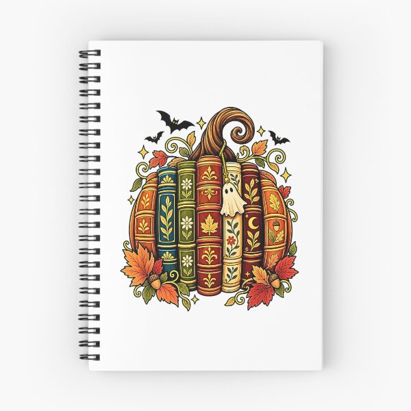Item preview, Book Pumpkin with Ghost – Gothic Halloween Book Lover Autumn designed and sold by Byhergawaa.