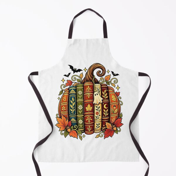 Item preview, Book Pumpkin with Ghost – Gothic Halloween Book Lover Autumn designed and sold by Byhergawaa.