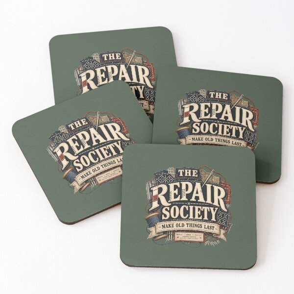 Item preview, The Repair Society Vintage Mending Craft Design designed and sold by KakangMudi.