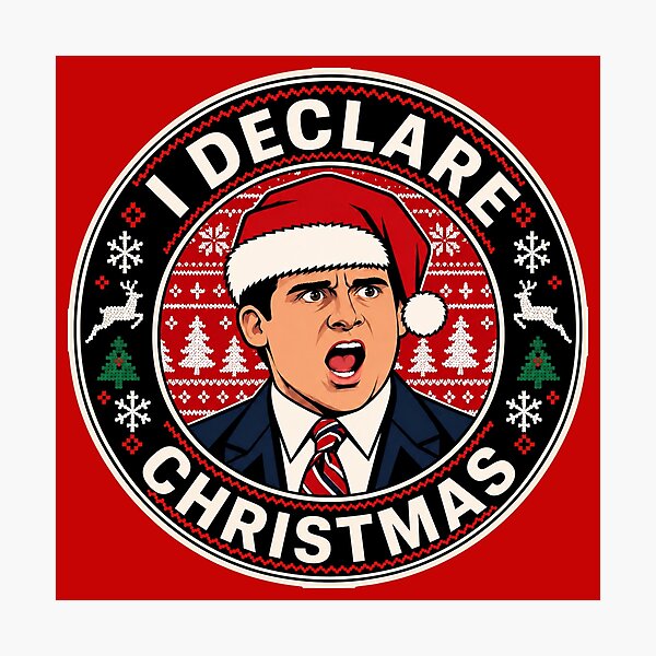 Item preview, the office humor I declare Christmas designed and sold by Olena Du.