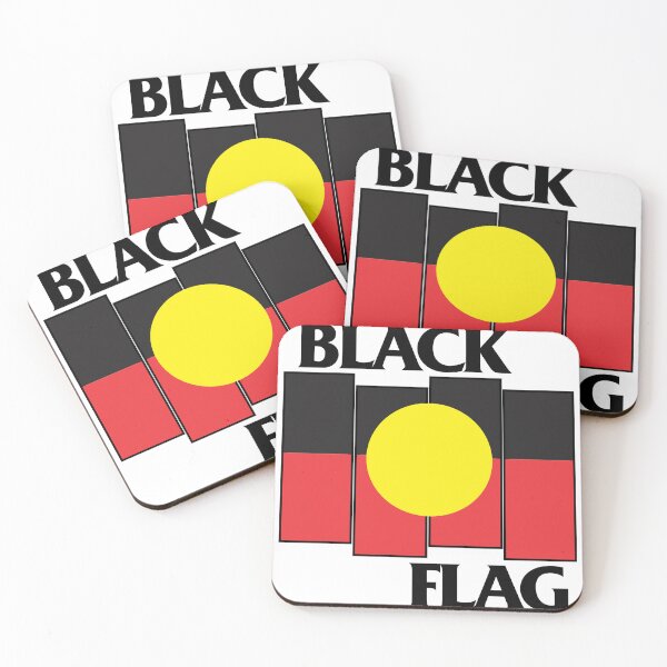 Item preview, Black Flag X Aboriginal Flag designed and sold by KennethWrighta.