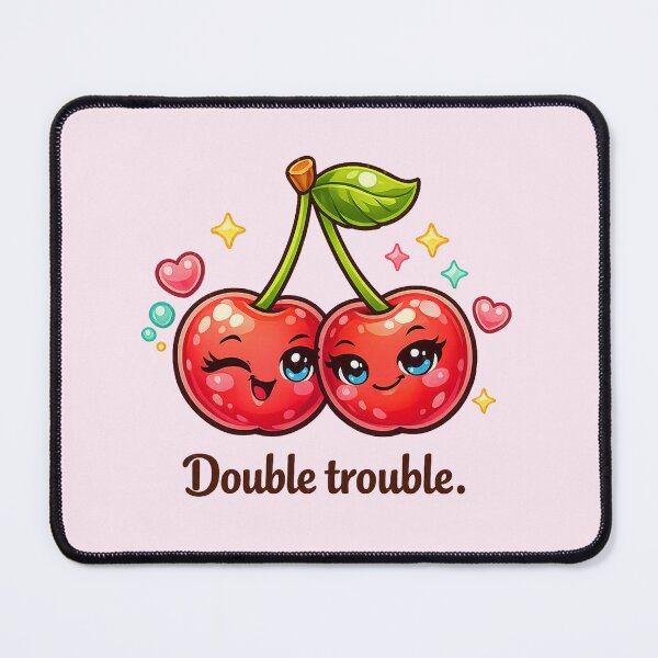 Item preview, Double Trouble – Cute Cherry Duo Cartoon designed and sold by Sommium .