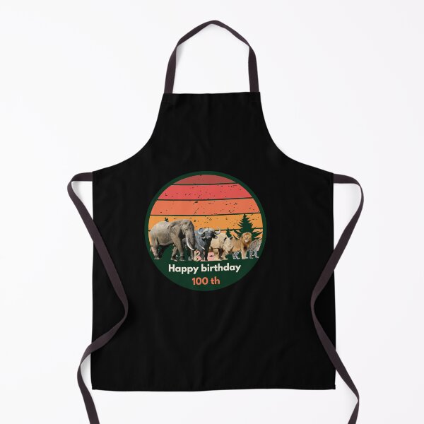 Item preview, Big Five Safari Sunset 100th Birthday - African Wildlife Retro Design designed and sold by Weather gifts .