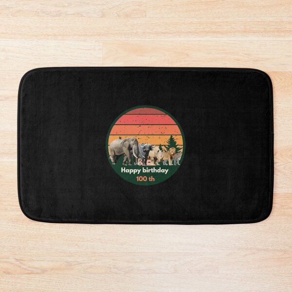 Item preview, Big Five Safari Sunset 100th Birthday - African Wildlife Retro Design designed and sold by Weather gifts .