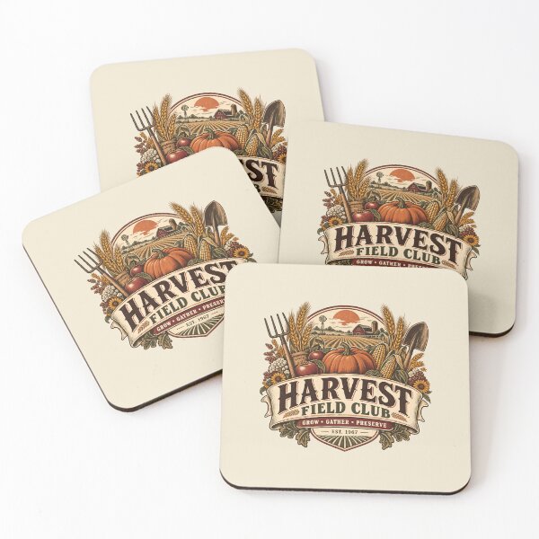 Item preview, Harvest Field Club Vintage Farm Harvest Emblem designed and sold by KakangMudi.