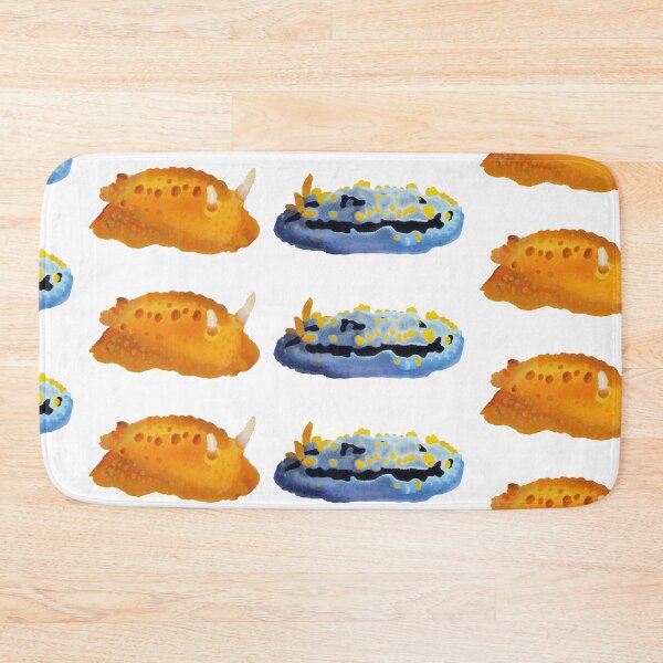 Item preview, Nudibranch duo - orange and blue sea slug designed and sold by Poulpimousse.