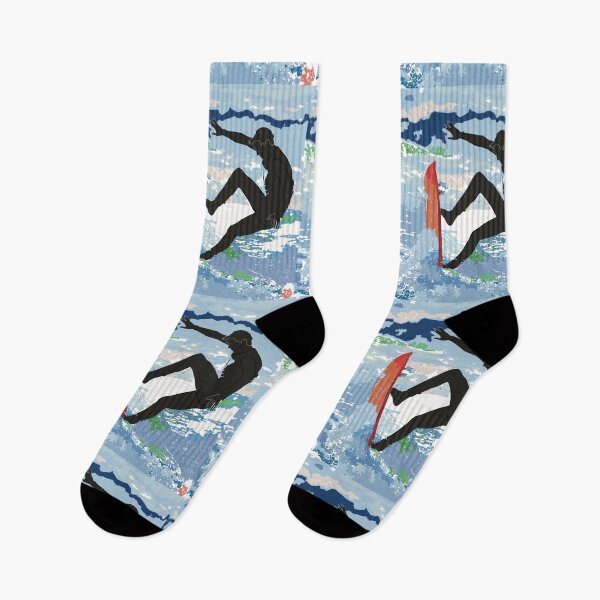 Item preview, Surfer Silhouette Ocean Wave - Coastal Painterly Art designed and sold by iampaulmorris.