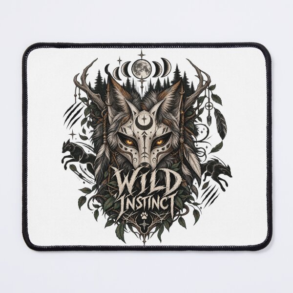 Item preview, Wild Instinct – Untamed Forest Spirit designed and sold by UNVYRE.
