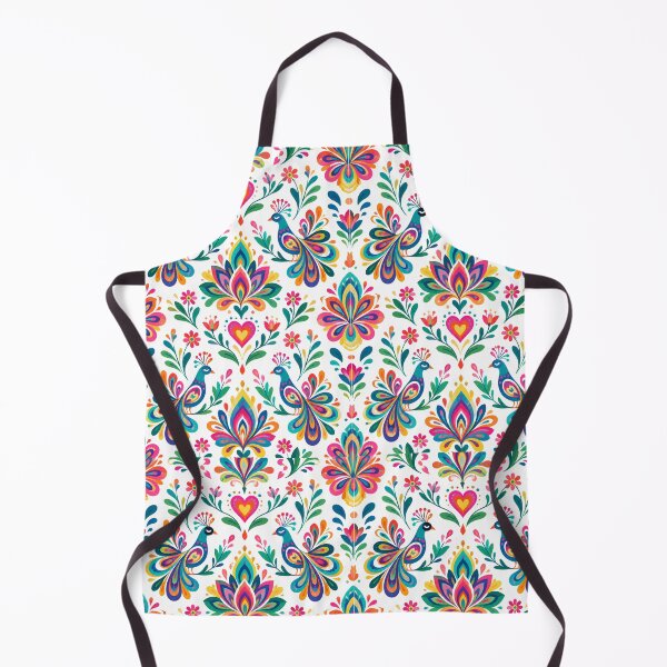Item preview, Colorful Peacock Folk Art Pattern – Boho Psychedelic Floral Design designed and sold by Adela80.