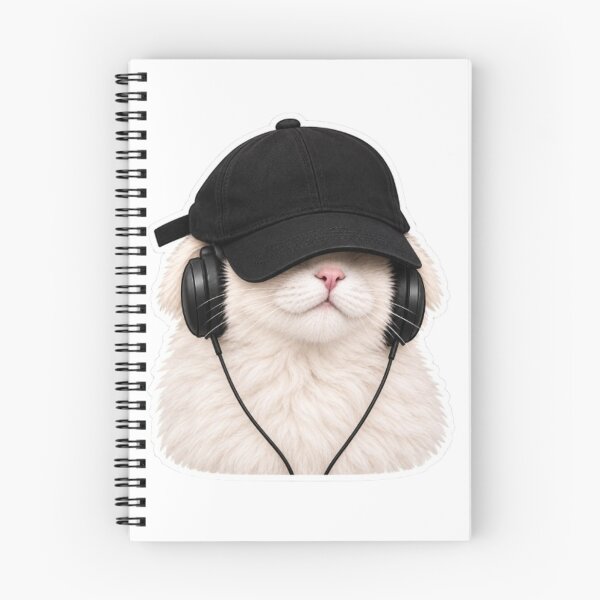 Item preview, Cool Cat Wearing a Cap and Headphones designed and sold by Snurly.
