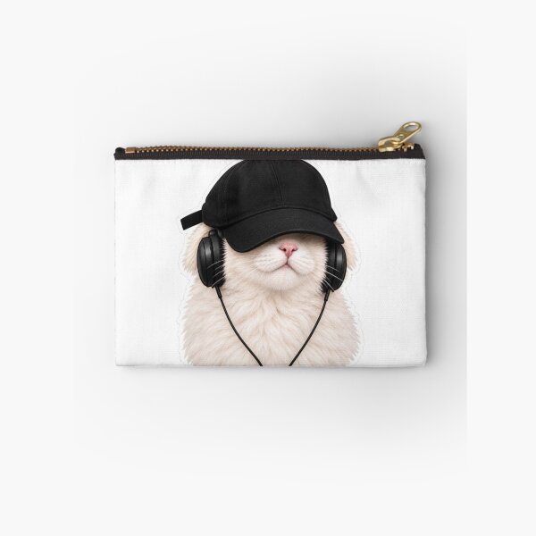 Item preview, Cool Cat Wearing a Cap and Headphones designed and sold by Snurly.