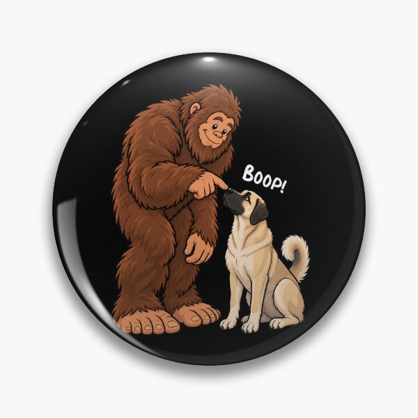Item preview, Bigfoot and Anatolian Shepherd Boop Fun Design Sasquatch designed and sold by rafaeltto.