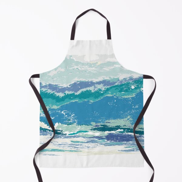 Item preview, Crashing Turquoise Ocean Wave - Coastal Painterly Art designed and sold by iampaulmorris.