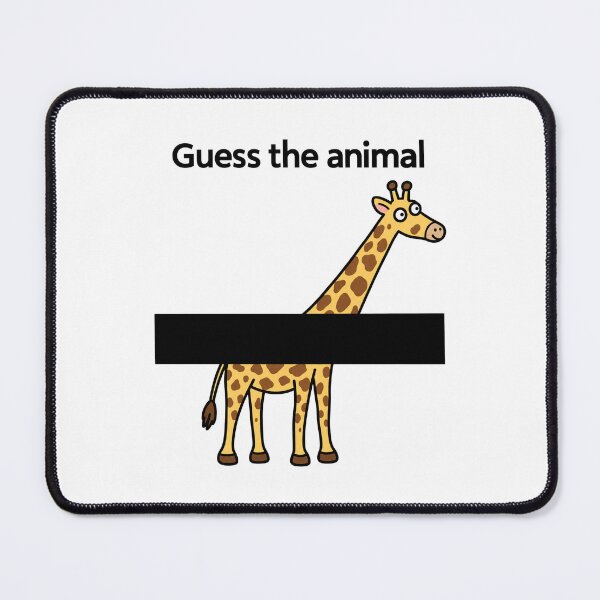 Item preview, Guess the Animal Funny Giraffe Puzzle designed and sold by MonkiFlipp.