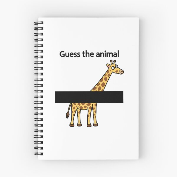 Item preview, Guess the Animal Funny Giraffe Puzzle designed and sold by MonkiFlipp.
