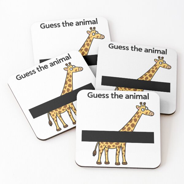 Item preview, Guess the Animal Funny Giraffe Puzzle designed and sold by MonkiFlipp.