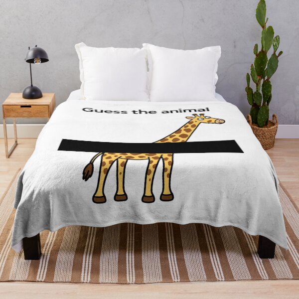 Item preview, Guess the Animal Funny Giraffe Puzzle designed and sold by MonkiFlipp.