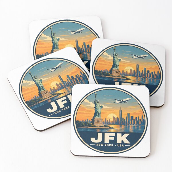 Item preview, JFK New York Airport Code Retro Travel Badge designed and sold by CLOUTKULT.