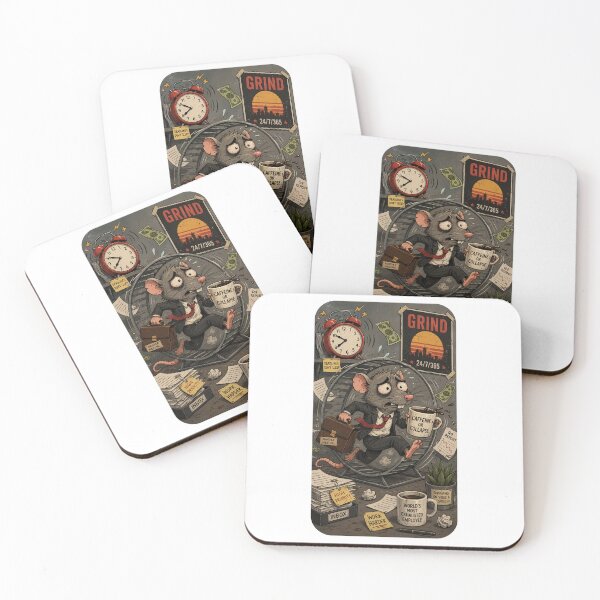 Item preview, Rat Race Gift - Corporate Dark Humor Phone Case designed and sold by RedRubyBubble.