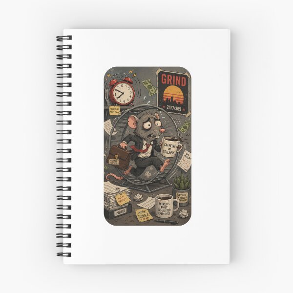 Item preview, Rat Race Gift - Corporate Dark Humor Phone Case designed and sold by RedRubyBubble.