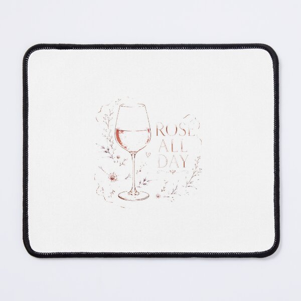 Item preview, Rosé All Day Gift - Rosé Floral Wine Rosé Lover designed and sold by RedRubyBubble.