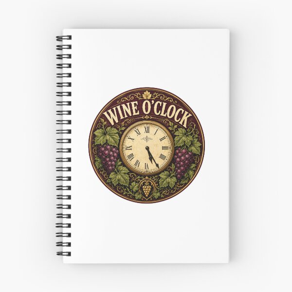 Item preview, Wine O Clock Gift - Vintage Lover designed and sold by RedRubyBubble.