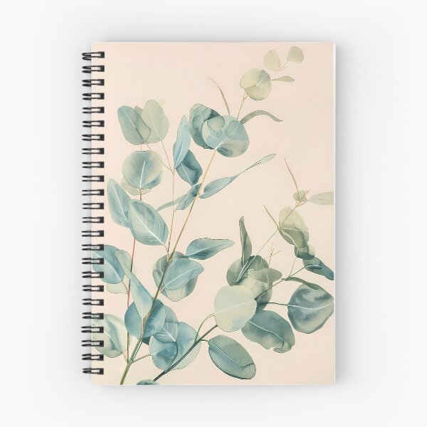 Item preview, Soft Watercolor Eucalyptus Branches on Blush Pink designed and sold by Artdavesalzburg.